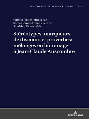 cover image of Stéréotypes, marqueurs de discours et proverbes
